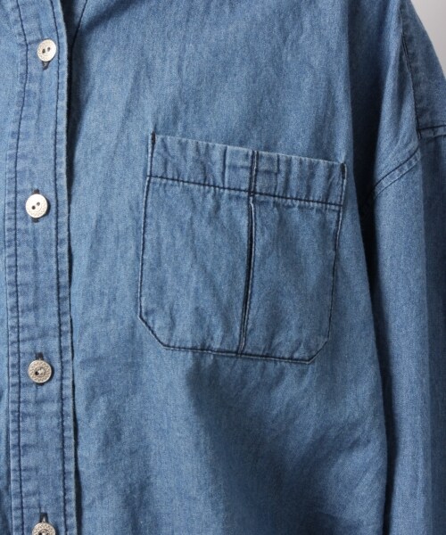 Heather（ヘザー）の「アソートBIGシャツ（トップス・オフホワイト/カーキ/ブルー・FREE）」の11枚目の写真