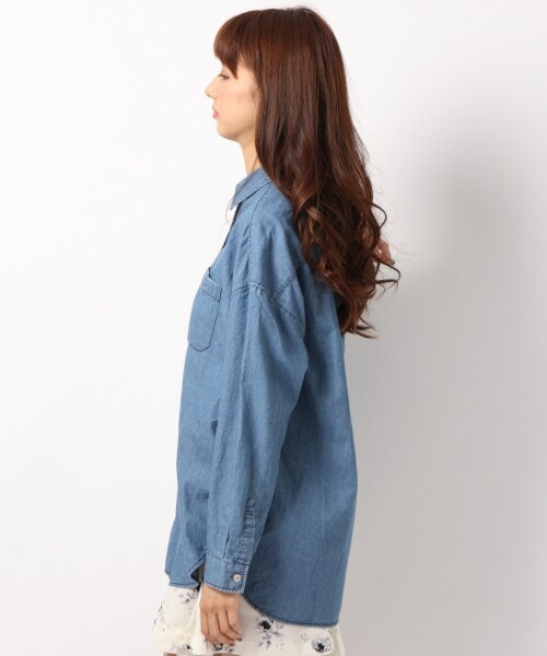 Heather（ヘザー）の「アソートBIGシャツ（トップス・オフホワイト/カーキ/ブルー・FREE）」の6枚目の写真