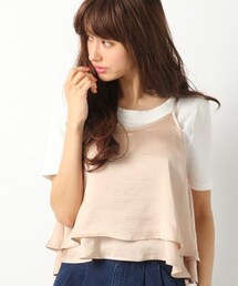 Heather | サテンティアードキャミ2(トップス)