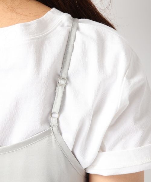 Heather（ヘザー）の「サテンティアードキャミ2（トップス・ピンクベージュ/ネイビー・FREE）」の11枚目の写真