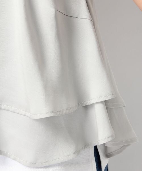 Heather（ヘザー）の「サテンティアードキャミ2（トップス・ピンクベージュ/ネイビー・FREE）」の10枚目の写真