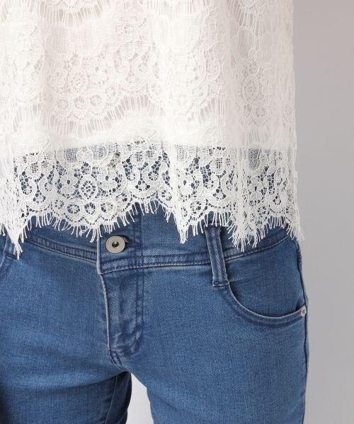 Heather（ヘザー）の「ビスチェレースノースリーブ（トップス・オフホワイト/ブラック・FREE）」の7枚目の写真