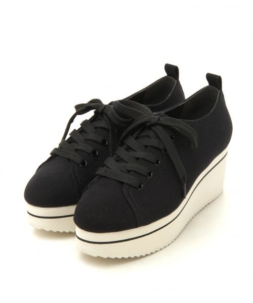 Heather（ヘザー）の「アツゾコスニーカー（シューズ・オフホワイト/ブラック/シルバー・M(23.0~23.5)/L(24.0~24.5)）」の2枚目の写真