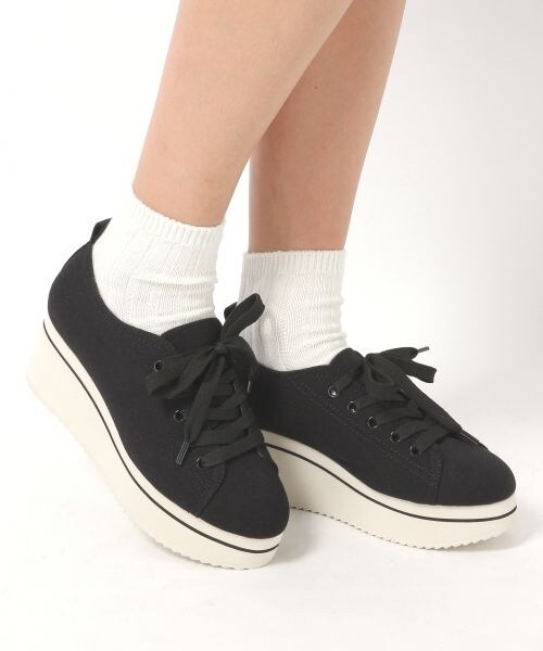 Heather（ヘザー）の「アツゾコスニーカー（シューズ・オフホワイト/ブラック/シルバー・M(23.0~23.5)/L(24.0~24.5)）」の10枚目の写真