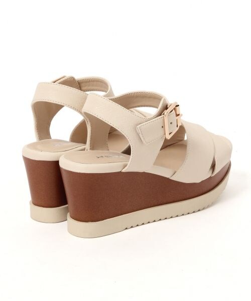 Heather(ヘザー)の「クロスアツゾコサンダル(シューズ・アイボリー/ブラック/チェック/レッド/花柄・S(22.5)/M(23.5)/L(24.5))」の8枚目の写真