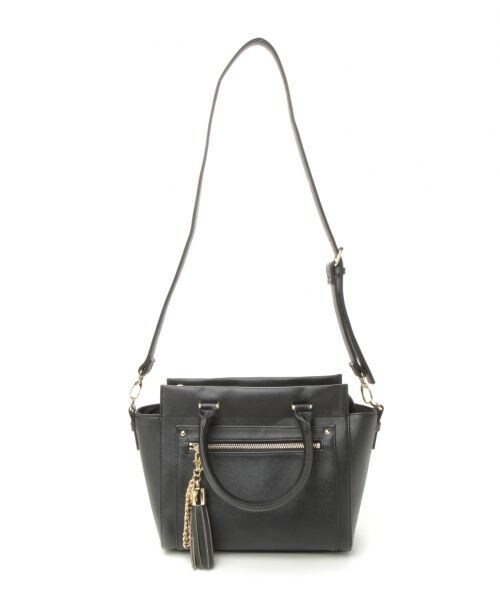 Heather（ヘザー）の「タッセルショルダーBAG（バッグ・アイボリー/ブラック/ピンク・ONE SIZE）」の2枚目の写真