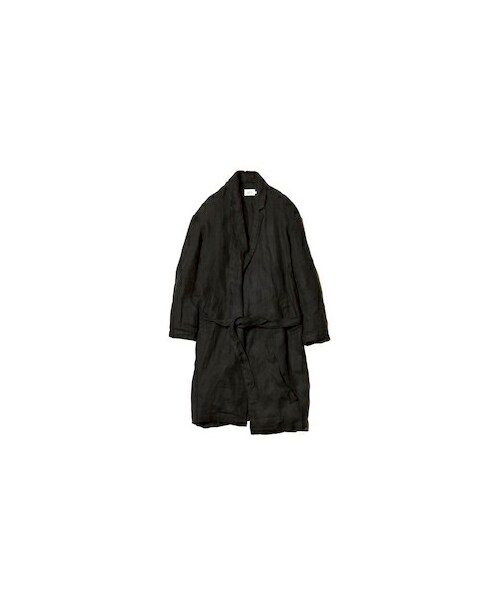 VLANK CONCEPT WEAR(ブランクコンセプトウェア)の「Linen Gauze Gown(その他アウター・メンズ・BLACK・2/3)」の1枚目の写真