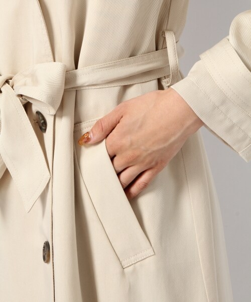 Heather（ヘザー）の「リヨセルロングトレンチ（ジャケット/アウター・カーキ・FREE）」の10枚目の写真