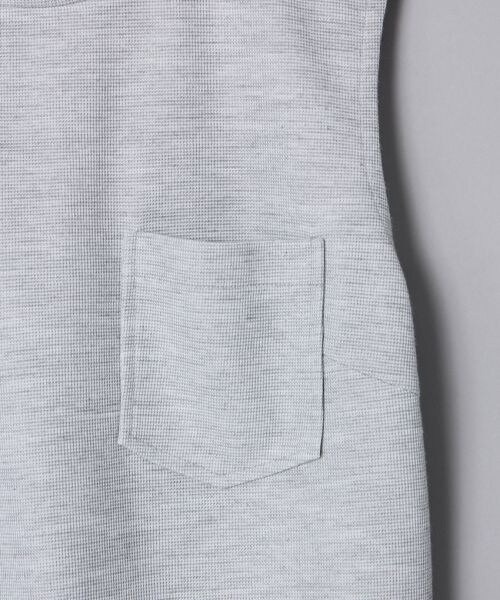 JEANASIS（ジーナシス）の「Wフェイスポケノースリーブ（トップス・オフホワイト()/ブラック()/杢グレー()/ベージュ()・FREE）」の10枚目の写真