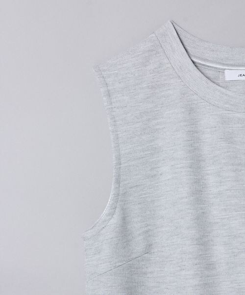 JEANASIS（ジーナシス）の「Wフェイスポケノースリーブ（トップス・オフホワイト()/ブラック()/杢グレー()/ベージュ()・FREE）」の11枚目の写真