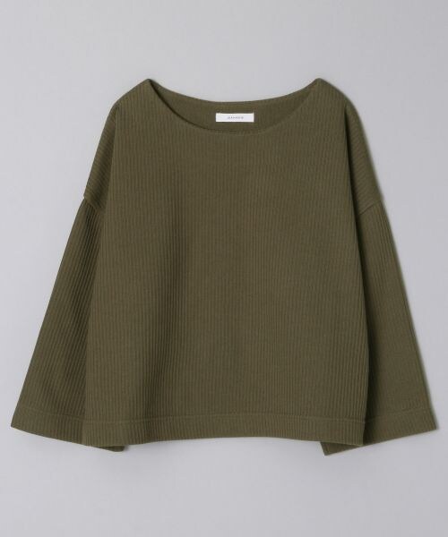 JEANASIS（ジーナシス）の「ボンディングワイドプルオーバー（トップス・ブラック()/カーキ()・FREE）」の2枚目の写真