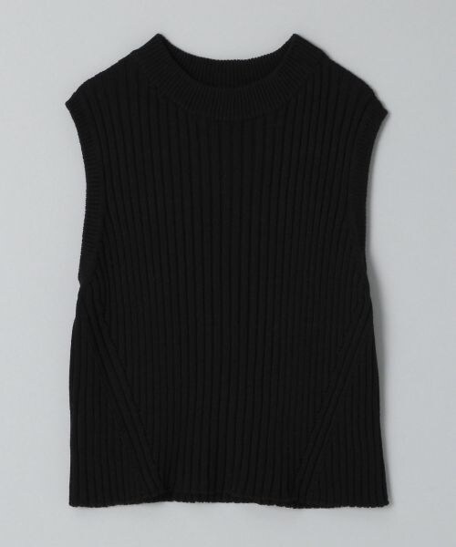 JEANASIS（ジーナシス）の「7Gワイドリブベスト（トップス・オフホワイト()/ブラック()/ベージュ()・FREE）」の2枚目の写真