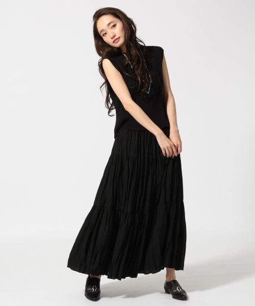 JEANASIS（ジーナシス）の「7Gワイドリブベスト（トップス・オフホワイト()/ブラック()/ベージュ()・FREE）」の9枚目の写真