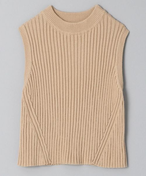 JEANASIS（ジーナシス）の「7Gワイドリブベスト（トップス・オフホワイト()/ブラック()/ベージュ()・FREE）」の3枚目の写真