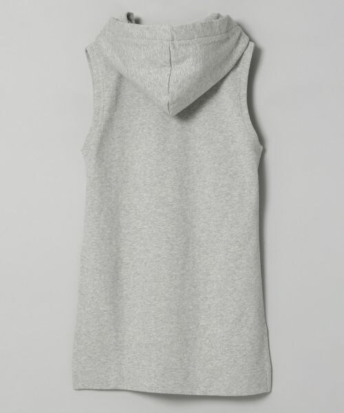JEANASIS（ジーナシス）の「フードスリットノースリーブ（トップス・ホワイト()/グレー()・FREE）」の3枚目の写真