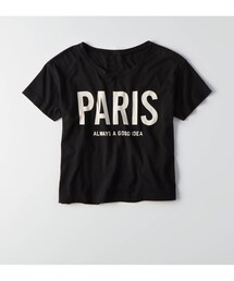 American Eagle | AEOグラフィッククロップTシャツ(Tシャツ/カットソー)