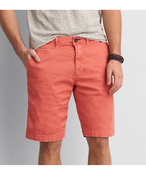 American Eagle(アメリカンイーグル)の「AEOアクティブフレックスクラッシックレングスショート(その他パンツ・メンズ・グレー/クールホワイト/コーラル/ツアーカーキ/オリーブ/コバルトブルー/レッド・26/28/30/32/33/34/36/38/40)」の6枚目の写真