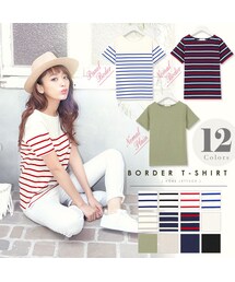 KOBE LETTUCE | デイリーに着まわせる！選べる3タイプ♪[ノーマル/パネル/無地]コットン100%半袖シンプルカットソートップス/Tシャツ[C2104]【入荷済】(トップス)