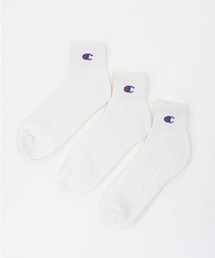 Champion | ユニセックス チャンピオン 3足1セット アンクルソックス Champion QUARTER LENGTH SOCKS 3P CMSCH201(ソックス/靴下)