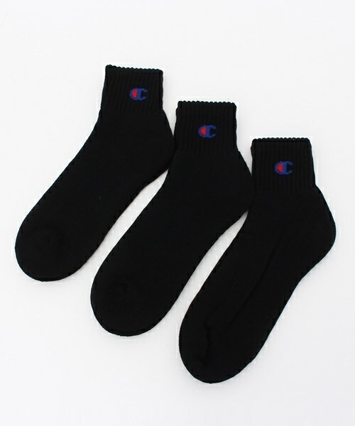 Champion（チャンピオン）の「ユニセックス チャンピオン 3足1セット アンクルソックス Champion QUARTER LENGTH SOCKS 3P CMSCH201（ソックス/靴下・レディース・ホワイト/ブラック/グレー/マルチ・SMALL/MEDIUM）」の3枚目の写真