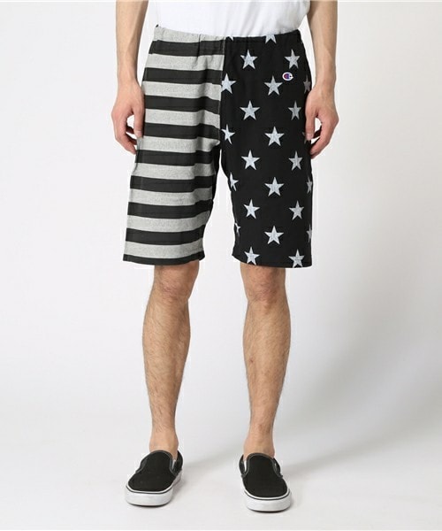 Champion（チャンピオン）の「メンズ チャンピオン リバースウィーブ ショーツ Champion REVERSE WEAVE SHORT PANT C3-F505（その他パンツ・メンズ・ブラック/ネイビー・MEDIUM/LARGE/X-LARGE）」の5枚目の写真