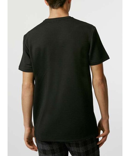 TOPMAN(トップマン)の「Premium Black Textured T-shirt(Tシャツ/カットソー・メンズ・Black・XXS/XS/S/M)」の3枚目の写真