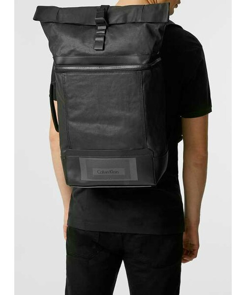 Calvin Klein(カルバン・クライン)の「Calvin Klein Black Backpack(バックパック/リュック・メンズ・Black・000)」の4枚目の写真