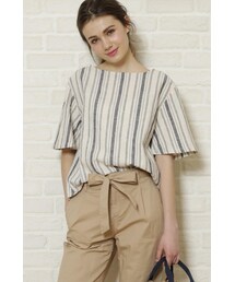 LIPSTAR | マルチストライプTブラウス(トップス)