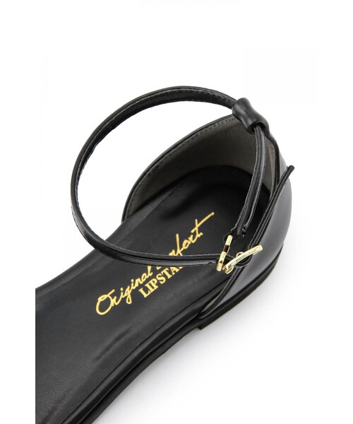 LIPSTAR（リップスター）の「フットストラップベルトサンダル（シューズ・レディース・ブラック/柄物ホワイト・M/L）」の6枚目の写真