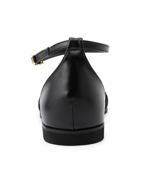 LIPSTAR（リップスター）の「フットストラップベルトサンダル（シューズ・レディース・ブラック/柄物ホワイト・M/L）」の4枚目の写真