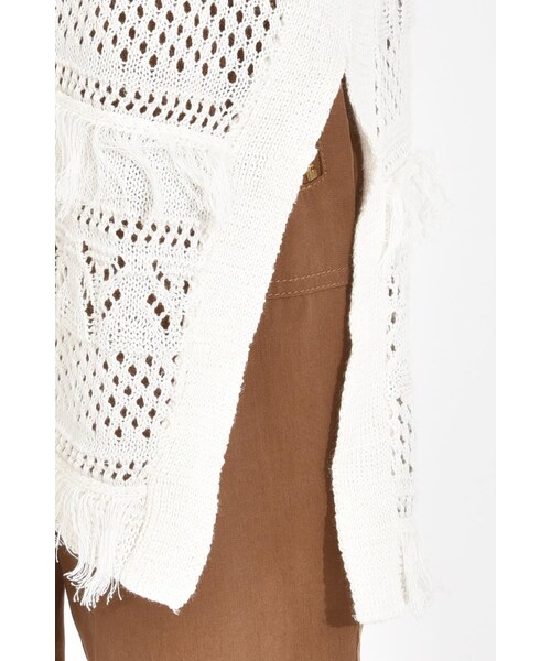 LOSICARIE(ロシカリエ)の「すかし編みノースリニットベスト(トップス・レディース・オフホワイト/ネイビー/ベージュ・M)」の9枚目の写真