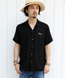 FREAK'S STORE ヒョウ柄　レーヨン シャツ ボーリングシャツ　黒　M 2025年最新】FREAK'S STORE ボウリングの人気アイテム - メルカリ