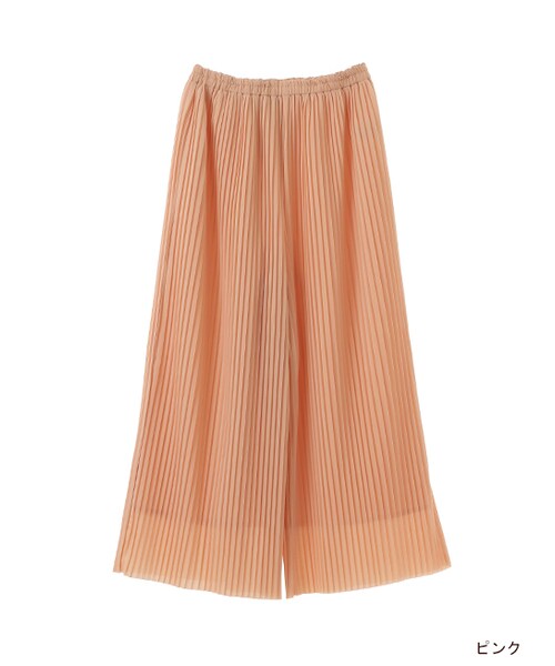 w closet（ダブルクローゼット）の「プリーツパンツ（パンツ・レディース・サックス/ピンク/Dベージュ・FREE）」の3枚目の写真