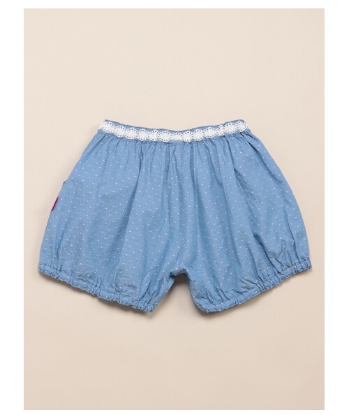 HAKKA KIDS(ハッカキッズ)の「ドットドビーかぼちゃパンツ(パンツ・レディース・ネイビー/ライトブルー・100/110/120/130)」の4枚目の写真