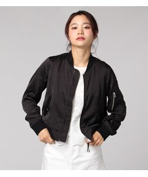 PAGEBOY | サテンMA-1ブルゾン(ジャケット/アウター)