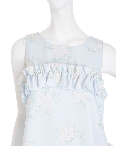 dazzlin（ダズリン）の「【se】シックブーケフリルAラインワンピース（ワンピース/ドレス・レディース・ピンク/ブルー）」の10枚目の写真