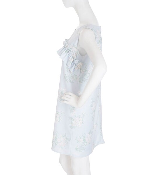 dazzlin（ダズリン）の「【se】シックブーケフリルAラインワンピース（ワンピース/ドレス・レディース・ピンク/ブルー）」の7枚目の写真