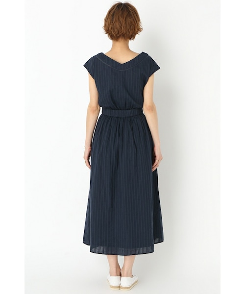 SLOBE IENA(スローブイエナ)の「フレンチスリーブマキシワンピース◆(ワンピース/ドレス・カーキ/ネイビー・フリー)」の7枚目の写真