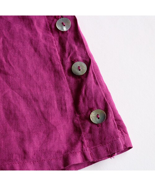 Vintage Clothing（ヴィンテージクロージング）の「Linen P/O Shirt（トップス・magenta・One）」の6枚目の写真