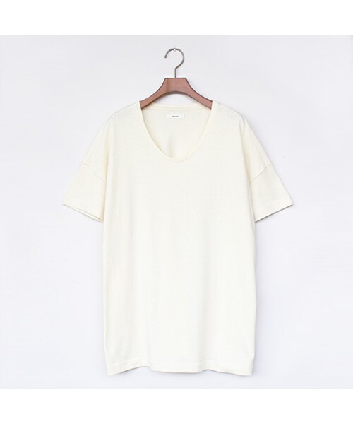 WhoWhat(フーワット)の「Wide T(トップス・Ivory/Black・S/M)」の1枚目の写真