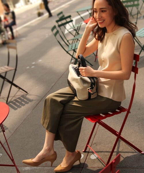 BABYLONE(バビロン)の「麻レザーボストンBAG(バッグ・ライトベージュ・フリー)」の14枚目の写真