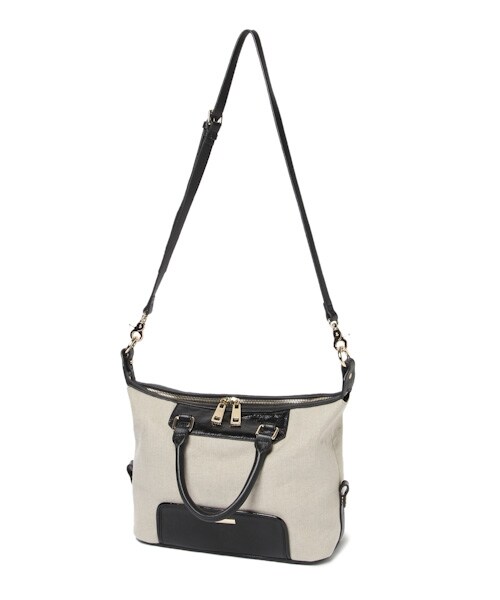 BABYLONE(バビロン)の「麻レザーボストンBAG(バッグ・ライトベージュ・フリー)」の5枚目の写真