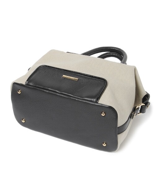 BABYLONE(バビロン)の「麻レザーボストンBAG(バッグ・ライトベージュ・フリー)」の12枚目の写真