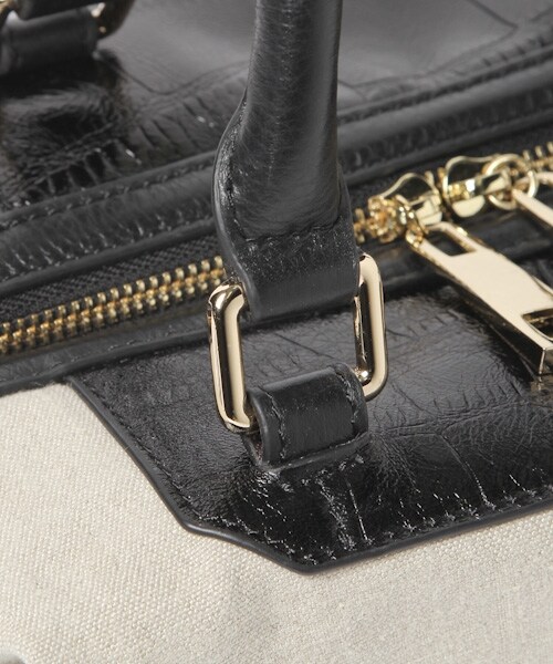 BABYLONE(バビロン)の「麻レザーボストンBAG(バッグ・ライトベージュ・フリー)」の8枚目の写真