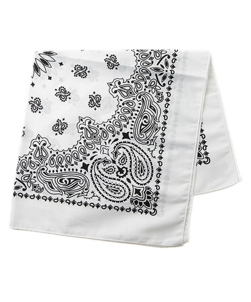 BAYFLOW（ベイフロー）の「BANDANA（ファッション雑貨・OTH/ホワイト/レッド/イエロー/ネイビー・F）」の2枚目の写真
