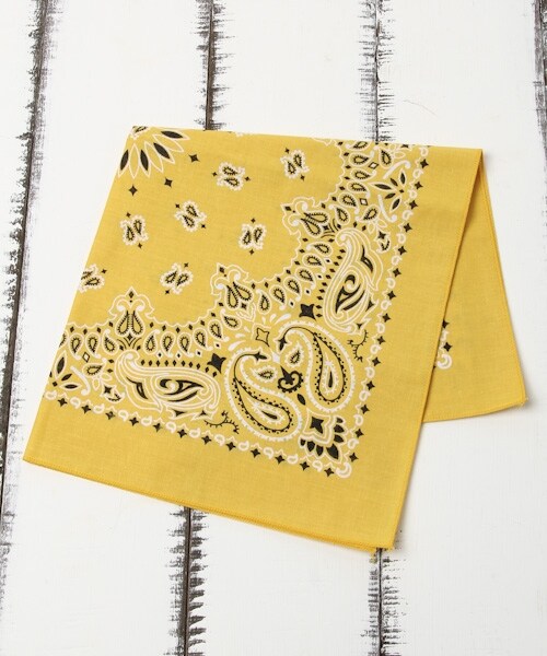 BAYFLOW（ベイフロー）の「BANDANA（ファッション雑貨・OTH/ホワイト/レッド/イエロー/ネイビー・F）」の3枚目の写真
