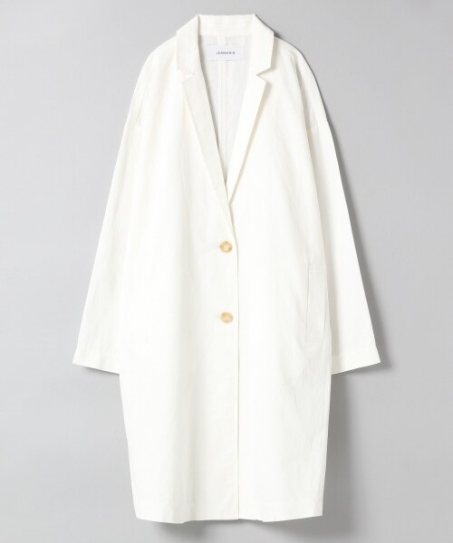 JEANASIS(ジーナシス)の「リネンテンセルロングジャケット(ジャケット/アウター・ホワイト()/ベージュ()/ダークネイビー()・FREE)」の1枚目の写真