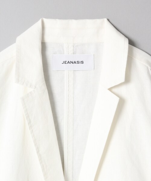 JEANASIS(ジーナシス)の「リネンテンセルロングジャケット(ジャケット/アウター・ホワイト()/ベージュ()/ダークネイビー()・FREE)」の5枚目の写真