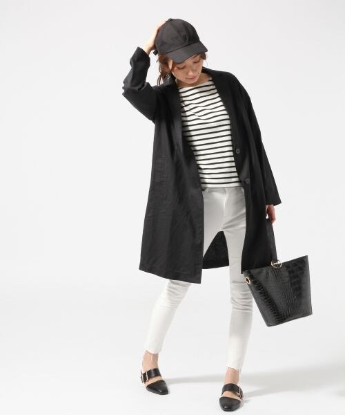 JEANASIS(ジーナシス)の「リネンテンセルロングジャケット(ジャケット/アウター・ホワイト()/ベージュ()/ダークネイビー()・FREE)」の14枚目の写真