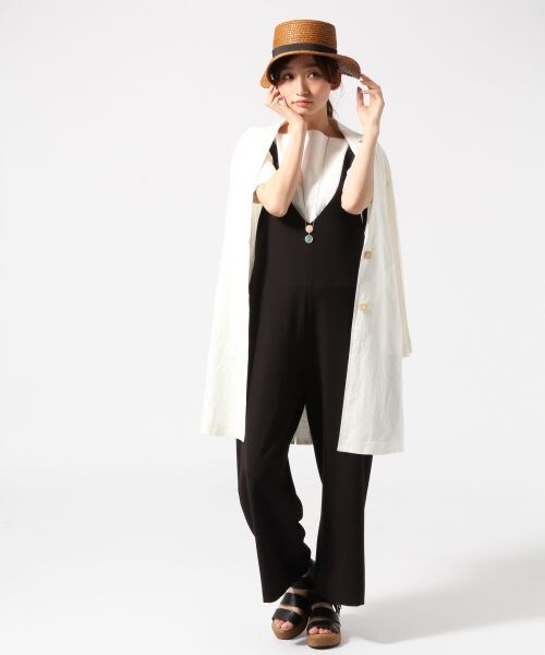 JEANASIS(ジーナシス)の「リネンテンセルロングジャケット(ジャケット/アウター・ホワイト()/ベージュ()/ダークネイビー()・FREE)」の12枚目の写真